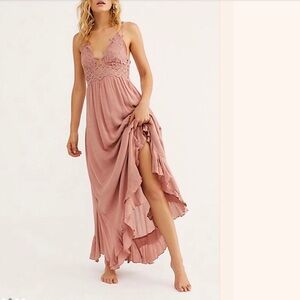 Free People Pink Maxi Dress
